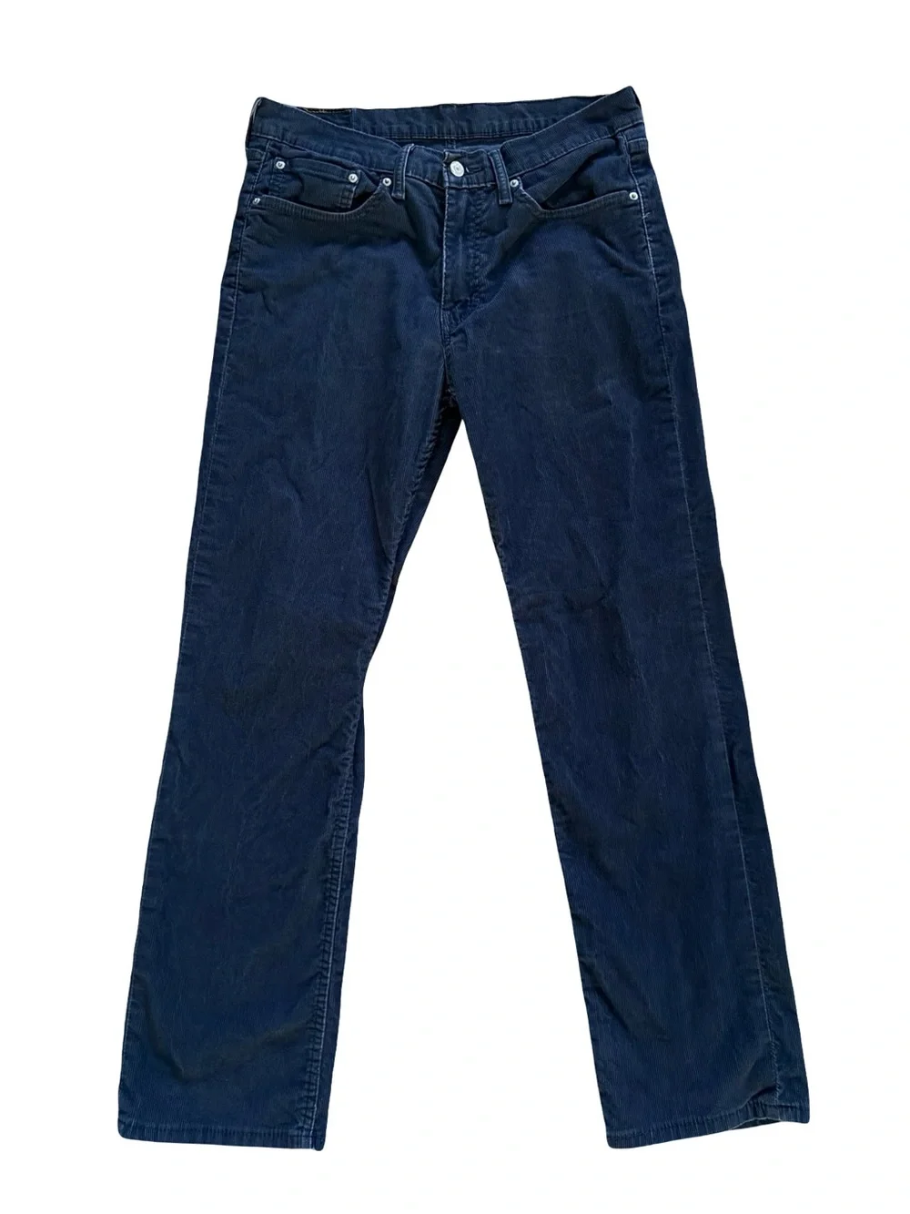 Levi’s 514 Straight Fit Corduroy Pants Mens 32x30 Black 5 Pocket Casual Jeans